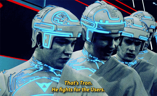 He fights for the Users.